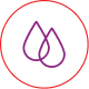 Two blood drops icon