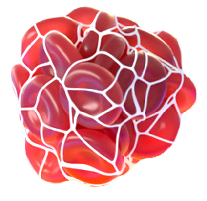 Alhemo® with clot illustration